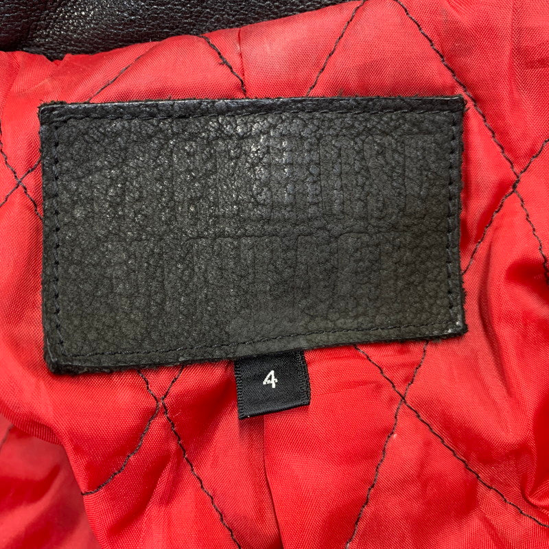 【中古品】【メンズ】 JACK ROSE ジャックローズ 290703J LEATHER DOUBLE RIDER JACKET レザー ダブル ライダース ジャケット アウター 145-261019-cs-09-izu サイズ：4 カラー：ブラック 万代Net店