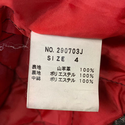 【中古品】【メンズ】 JACK ROSE ジャックローズ 290703J LEATHER DOUBLE RIDER JACKET レザー ダブル ライダース ジャケット アウター 145-261019-cs-09-izu サイズ：4 カラー：ブラック 万代Net店