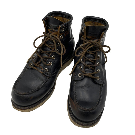 【現状渡し品】【メンズ】 RED WING レッドウィング IRISH SETTER MOC TOE BOOTS 9874 アイリッシュセッター モックトゥ 復刻犬タグ ブーツ 靴 164-261021-as-03-izu サイズ：6 1/2E カラー：ブラック 万代Net店