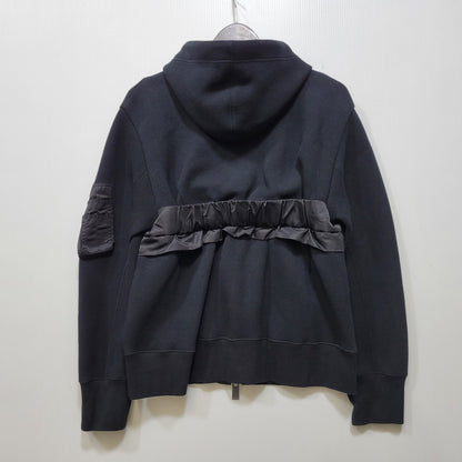 【中古品】【レディース】 SACAI サカイ 23-06558 SPONGE ZIP SWEAT HOODIE スポンジ ジップ スウェット フーディー トップス 長袖 168-261023-cs-03-izu サイズ：2 カラー：ブラック 万代Net店