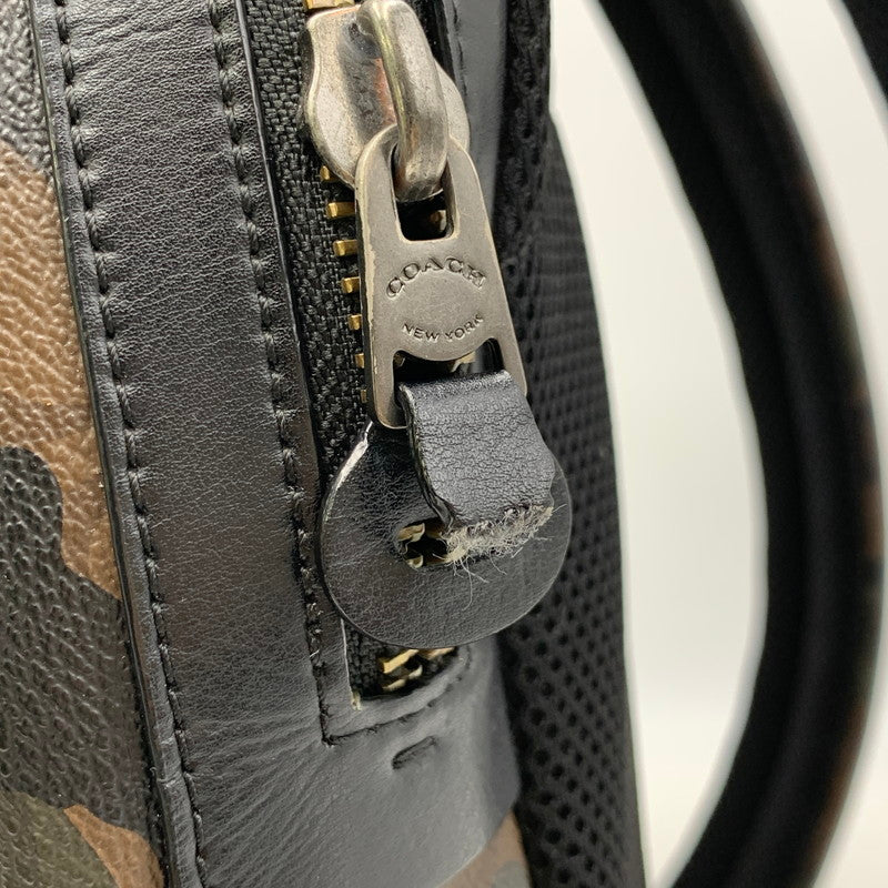 【現状渡し品】【メンズ/レディース】 COACH コーチ SIGNATURE BACKPACK F37613 シグネチャー バックパック リュック バッグ カバン 鞄 180-261021-as-08-izu カラー：マルチカラー 万代Net店