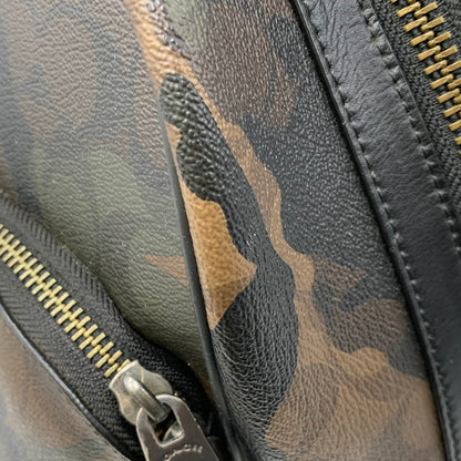 【現状渡し品】【メンズ/レディース】 COACH コーチ SIGNATURE BACKPACK F37613 シグネチャー バックパック リュック バッグ カバン 鞄 180-261021-as-08-izu カラー：マルチカラー 万代Net店