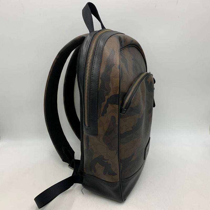 【現状渡し品】【メンズ/レディース】 COACH コーチ SIGNATURE BACKPACK F37613 シグネチャー バックパック リュック バッグ カバン 鞄 180-261021-as-08-izu カラー：マルチカラー 万代Net店