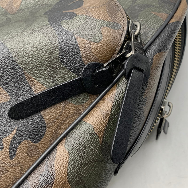 【現状渡し品】【メンズ/レディース】 COACH コーチ SIGNATURE BACKPACK F37613 シグネチャー バックパック リュック バッグ カバン 鞄 180-261021-as-08-izu カラー：マルチカラー 万代Net店