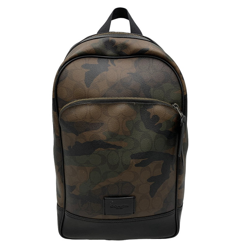 【現状渡し品】【メンズ/レディース】 COACH コーチ SIGNATURE BACKPACK F37613 シグネチャー バックパック リュック バッグ カバン 鞄 180-261021-as-08-izu カラー：マルチカラー 万代Net店