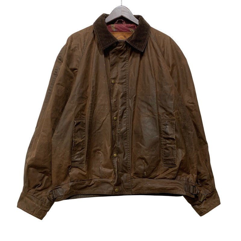 【現状渡し品】【メンズ】 LEWIS CREEK ルイス クリーク スコットランド製 WAXED JACKET ワックスド ジャケット アウター 146-261026-yn-06-izu サイズ：L カラー：ブラウン 万代Net店
