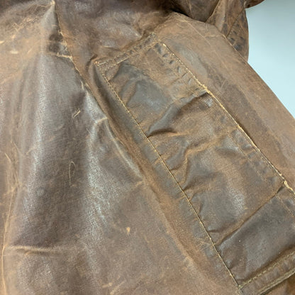 【現状渡し品】【メンズ】 LEWIS CREEK ルイス クリーク スコットランド製 WAXED JACKET ワックスド ジャケット アウター 146-261026-yn-06-izu サイズ：L カラー：ブラウン 万代Net店