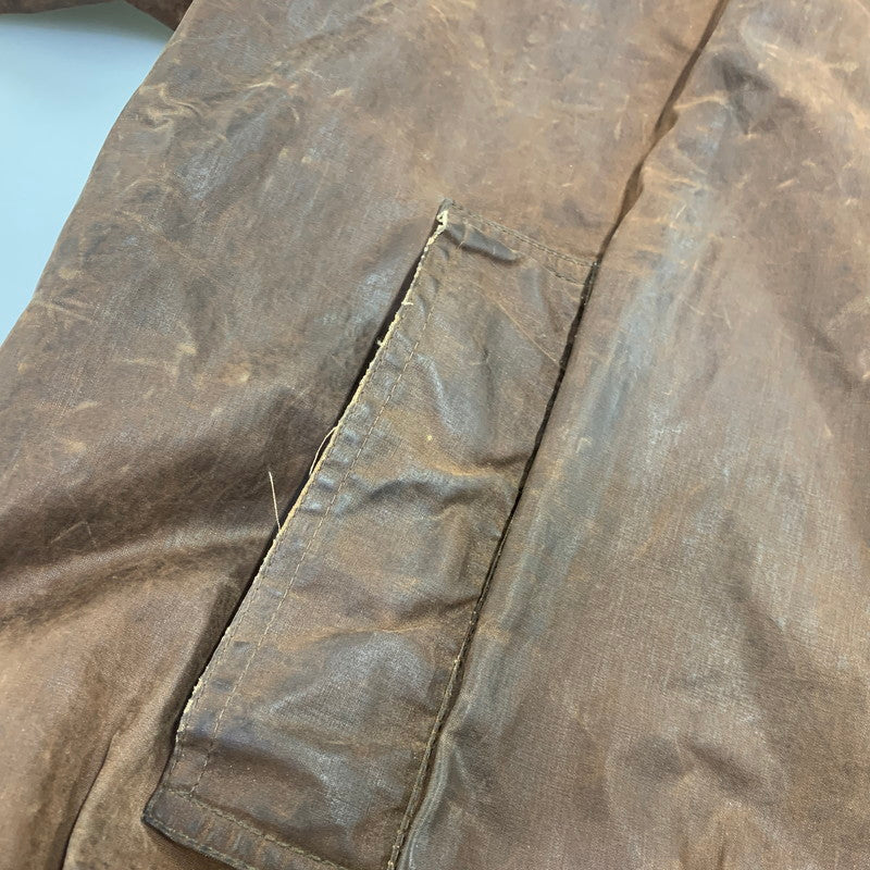 【現状渡し品】【メンズ】 LEWIS CREEK ルイス クリーク スコットランド製 WAXED JACKET ワックスド ジャケット アウター 146-261026-yn-06-izu サイズ：L カラー：ブラウン 万代Net店