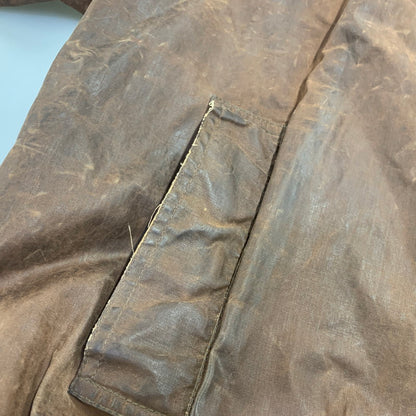 【現状渡し品】【メンズ】 LEWIS CREEK ルイス クリーク スコットランド製 WAXED JACKET ワックスド ジャケット アウター 146-261026-yn-06-izu サイズ：L カラー：ブラウン 万代Net店