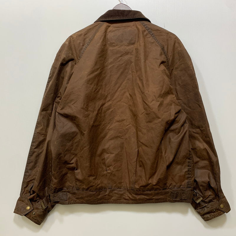 【現状渡し品】【メンズ】 LEWIS CREEK ルイス クリーク スコットランド製 WAXED JACKET ワックスド ジャケット アウター 146-261026-yn-06-izu サイズ：L カラー：ブラウン 万代Net店