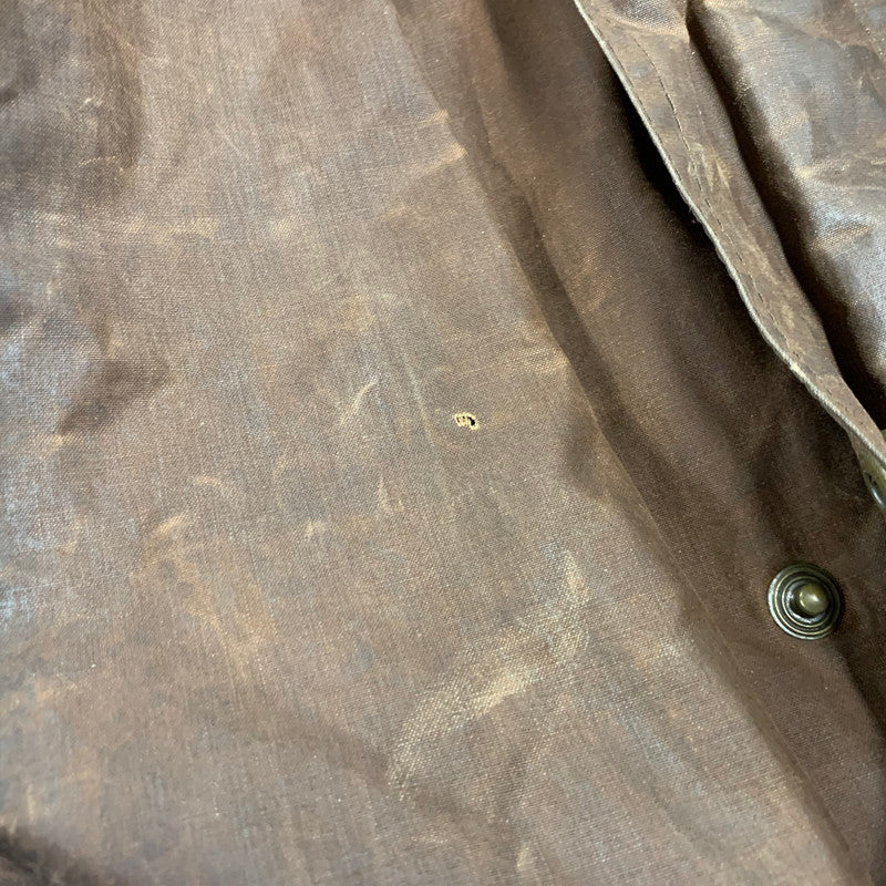 【現状渡し品】【メンズ】 LEWIS CREEK ルイス クリーク スコットランド製 WAXED JACKET ワックスド ジャケット アウター 146-261026-yn-06-izu サイズ：L カラー：ブラウン 万代Net店