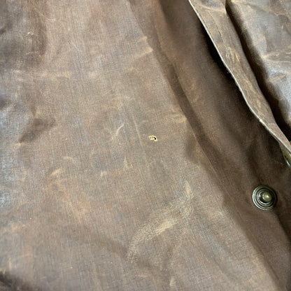【現状渡し品】【メンズ】 LEWIS CREEK ルイス クリーク スコットランド製 WAXED JACKET ワックスド ジャケット アウター 146-261026-yn-06-izu サイズ：L カラー：ブラウン 万代Net店