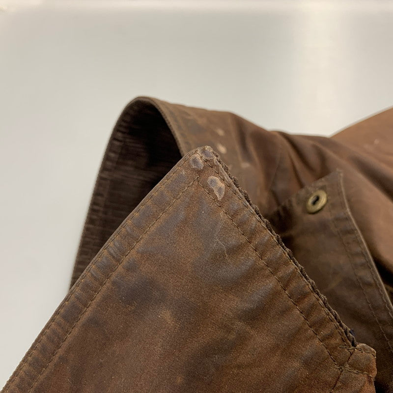 【現状渡し品】【メンズ】 LEWIS CREEK ルイス クリーク スコットランド製 WAXED JACKET ワックスド ジャケット アウター 146-261026-yn-06-izu サイズ：L カラー：ブラウン 万代Net店