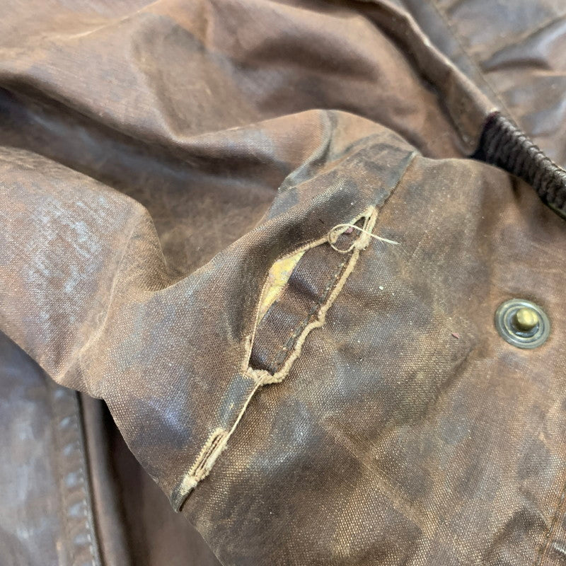 【現状渡し品】【メンズ】 LEWIS CREEK ルイス クリーク スコットランド製 WAXED JACKET ワックスド ジャケット アウター 146-261026-yn-06-izu サイズ：L カラー：ブラウン 万代Net店