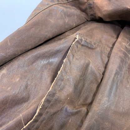 【現状渡し品】【メンズ】 LEWIS CREEK ルイス クリーク スコットランド製 WAXED JACKET ワックスド ジャケット アウター 146-261026-yn-06-izu サイズ：L カラー：ブラウン 万代Net店