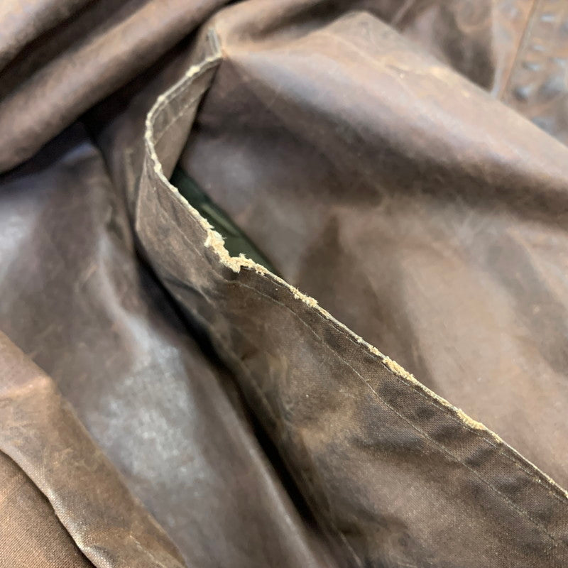 【現状渡し品】【メンズ】 LEWIS CREEK ルイス クリーク スコットランド製 WAXED JACKET ワックスド ジャケット アウター 146-261026-yn-06-izu サイズ：L カラー：ブラウン 万代Net店