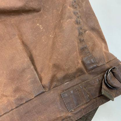 【現状渡し品】【メンズ】 LEWIS CREEK ルイス クリーク スコットランド製 WAXED JACKET ワックスド ジャケット アウター 146-261026-yn-06-izu サイズ：L カラー：ブラウン 万代Net店