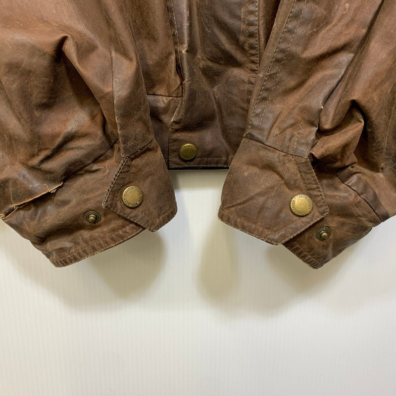 【現状渡し品】【メンズ】 LEWIS CREEK ルイス クリーク スコットランド製 WAXED JACKET ワックスド ジャケット アウター 146-261026-yn-06-izu サイズ：L カラー：ブラウン 万代Net店