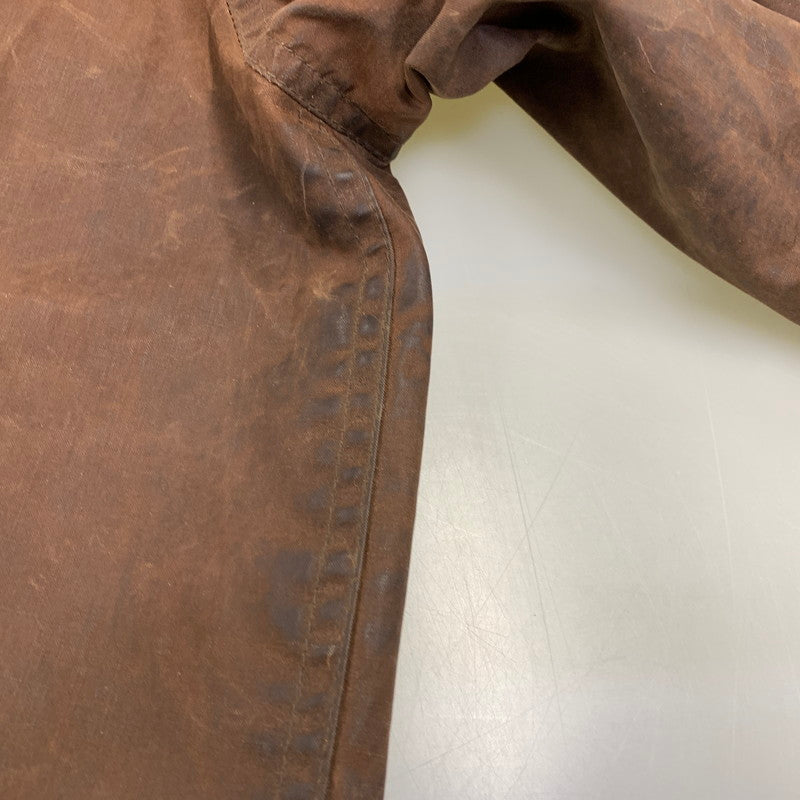 【現状渡し品】【メンズ】 LEWIS CREEK ルイス クリーク スコットランド製 WAXED JACKET ワックスド ジャケット アウター 146-261026-yn-06-izu サイズ：L カラー：ブラウン 万代Net店