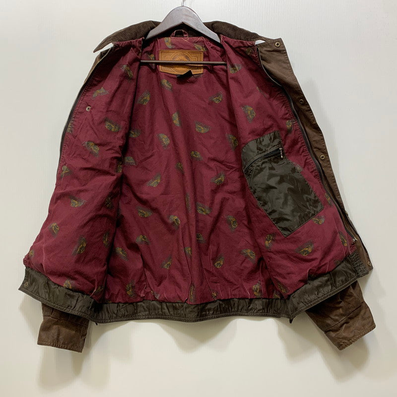 【現状渡し品】【メンズ】 LEWIS CREEK ルイス クリーク スコットランド製 WAXED JACKET ワックスド ジャケット アウター 146-261026-yn-06-izu サイズ：L カラー：ブラウン 万代Net店