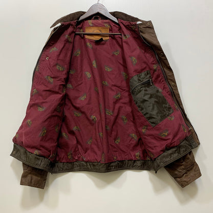 【現状渡し品】【メンズ】 LEWIS CREEK ルイス クリーク スコットランド製 WAXED JACKET ワックスド ジャケット アウター 146-261026-yn-06-izu サイズ：L カラー：ブラウン 万代Net店