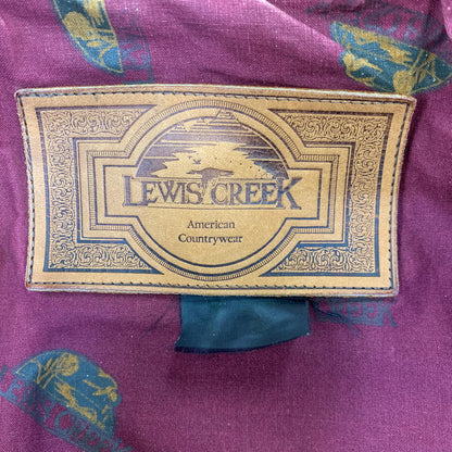 【現状渡し品】【メンズ】 LEWIS CREEK ルイス クリーク スコットランド製 WAXED JACKET ワックスド ジャケット アウター 146-261026-yn-06-izu サイズ：L カラー：ブラウン 万代Net店