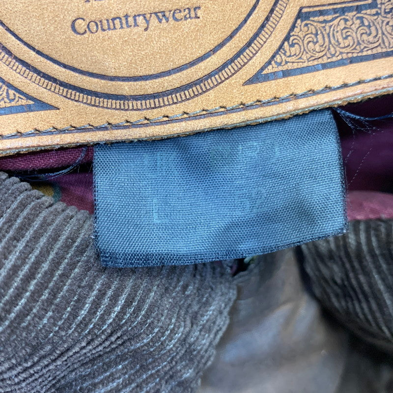 【現状渡し品】【メンズ】 LEWIS CREEK ルイス クリーク スコットランド製 WAXED JACKET ワックスド ジャケット アウター 146-261026-yn-06-izu サイズ：L カラー：ブラウン 万代Net店