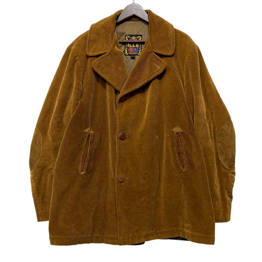 【中古品】【メンズ】 H.I.S. SPORTSWEAR H.I.S.スポーツウェア ELBOW PATCH CORDUROY JACKET エルボー パッチ コーデュロイ ジャケット アウター 146-261026-yn-07-izu サイズ：40 カラー：ブラウン 万代Net店