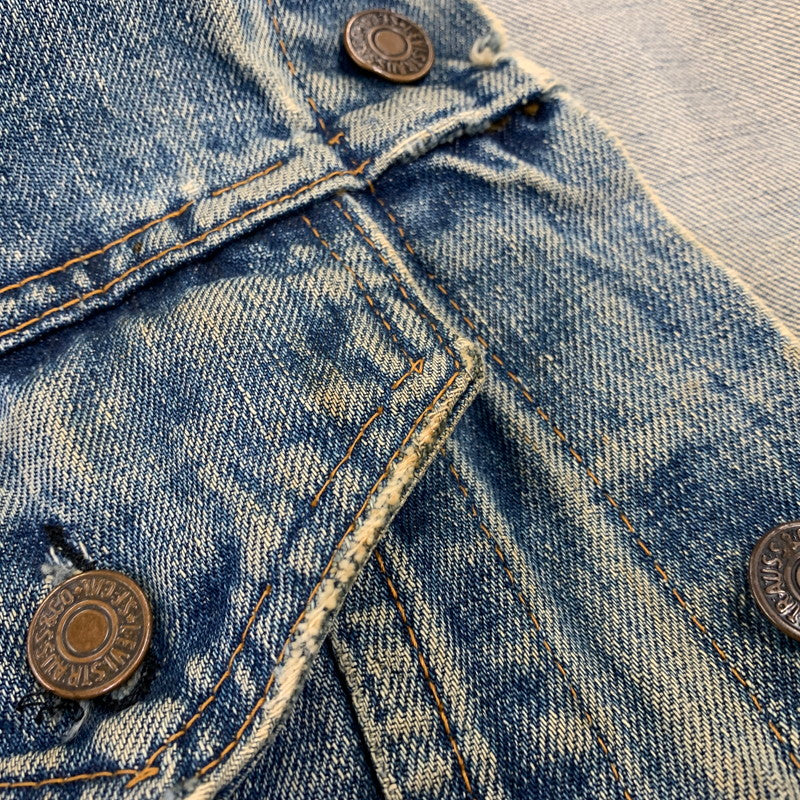【現状渡し品】【メンズ】 LEVI'S リーバイス 70505 刻印52 USA製 3RD DENIM TRACKER JACKET デニム トラッカー ジャケット アウター 146-261024-ya-18-izu サイズ：下記参照 カラー：インディゴ 万代Net店