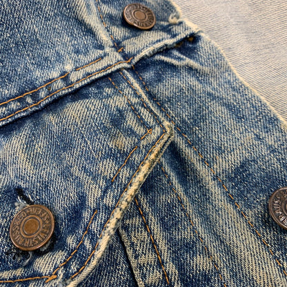 【現状渡し品】【メンズ】 LEVI'S リーバイス 70505 刻印52 USA製 3RD DENIM TRACKER JACKET デニム トラッカー ジャケット アウター 146-261024-ya-18-izu サイズ：下記参照 カラー：インディゴ 万代Net店