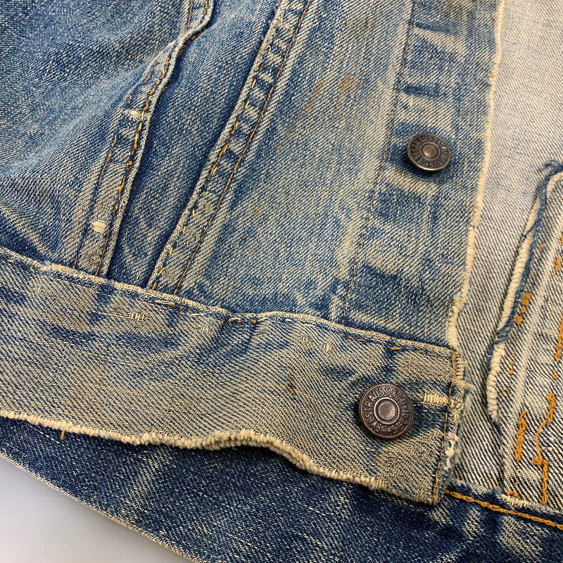 【現状渡し品】【メンズ】 LEVI'S リーバイス 70505 刻印52 USA製 3RD DENIM TRACKER JACKET デニム トラッカー ジャケット アウター 146-261024-ya-18-izu サイズ：下記参照 カラー：インディゴ 万代Net店