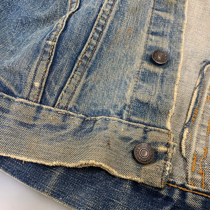 【現状渡し品】【メンズ】 LEVI'S リーバイス 70505 刻印52 USA製 3RD DENIM TRACKER JACKET デニム トラッカー ジャケット アウター 146-261024-ya-18-izu サイズ：下記参照 カラー：インディゴ 万代Net店
