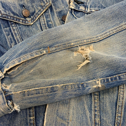 【現状渡し品】【メンズ】 LEVI'S リーバイス 70505 刻印52 USA製 3RD DENIM TRACKER JACKET デニム トラッカー ジャケット アウター 146-261024-ya-18-izu サイズ：下記参照 カラー：インディゴ 万代Net店