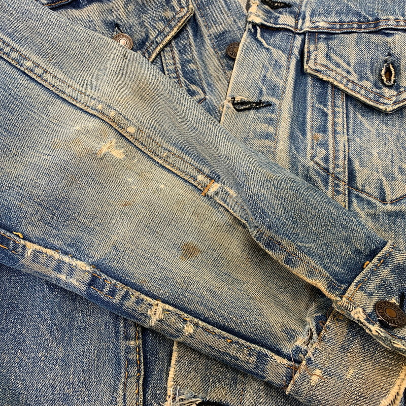 【現状渡し品】【メンズ】 LEVI'S リーバイス 70505 刻印52 USA製 3RD DENIM TRACKER JACKET デニム トラッカー ジャケット アウター 146-261024-ya-18-izu サイズ：下記参照 カラー：インディゴ 万代Net店