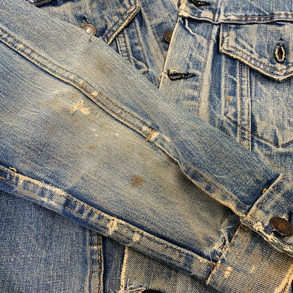 【現状渡し品】【メンズ】 LEVI'S リーバイス 70505 刻印52 USA製 3RD DENIM TRACKER JACKET デニム トラッカー ジャケット アウター 146-261024-ya-18-izu サイズ：下記参照 カラー：インディゴ 万代Net店