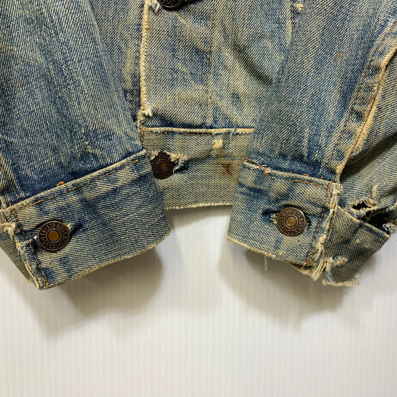 【現状渡し品】【メンズ】 LEVI'S リーバイス 70505 刻印52 USA製 3RD DENIM TRACKER JACKET デニム トラッカー ジャケット アウター 146-261024-ya-18-izu サイズ：下記参照 カラー：インディゴ 万代Net店