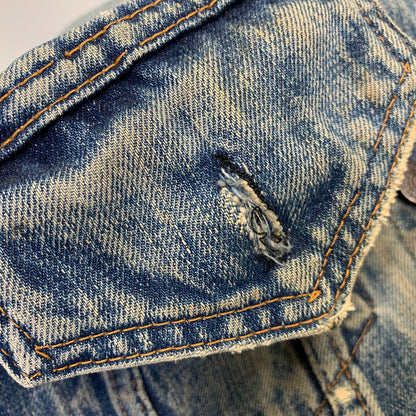【現状渡し品】【メンズ】 LEVI'S リーバイス 70505 刻印52 USA製 3RD DENIM TRACKER JACKET デニム トラッカー ジャケット アウター 146-261024-ya-18-izu サイズ：下記参照 カラー：インディゴ 万代Net店