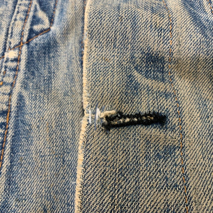 【現状渡し品】【メンズ】 LEVI'S リーバイス 70505 刻印52 USA製 3RD DENIM TRACKER JACKET デニム トラッカー ジャケット アウター 146-261024-ya-18-izu サイズ：下記参照 カラー：インディゴ 万代Net店