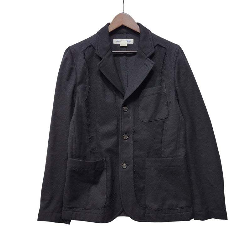【中古品】【メンズ】 COMME DES GARCONS SHIRT コムデギャルソンシャツ 18AW WOOL JACKET ウール ジャケット アウター 140-261023-cs-02-izu サイズ：S カラー：ブラック 万代Net店