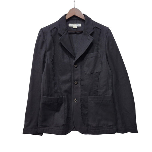 【中古品】【メンズ】 COMME DES GARCONS SHIRT コムデギャルソンシャツ 18AW WOOL JACKET ウール ジャケット アウター 140-261023-cs-02-izu サイズ：S カラー：ブラック 万代Net店