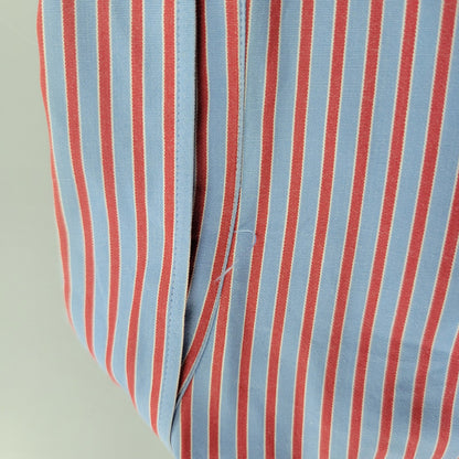【中古品】【メンズ】 COMME DES GARCONS SHIRT コムデギャルソンシャツ フランス製 1995AW-98SS STRIPE SHIRT ストライプ シャツ トップス 長袖 140-261023-cs-01-izu サイズ：M カラー：ブルー×レッド 万代Net店