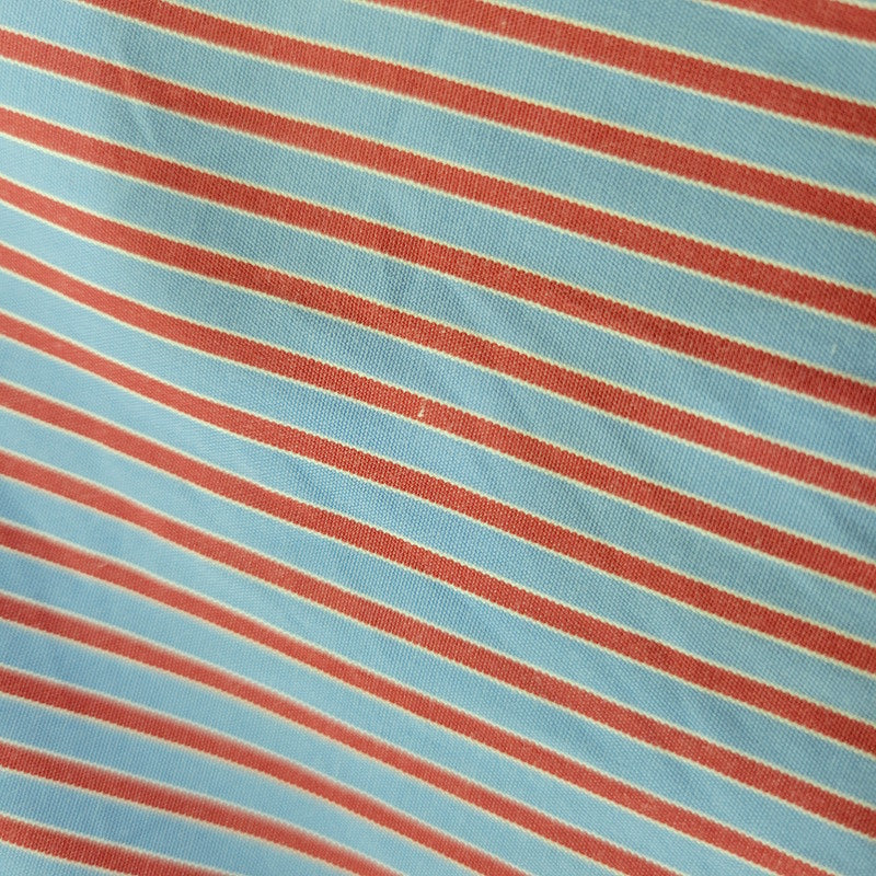 【中古品】【メンズ】 COMME DES GARCONS SHIRT コムデギャルソンシャツ フランス製 1995AW-98SS STRIPE SHIRT ストライプ シャツ トップス 長袖 140-261023-cs-01-izu サイズ：M カラー：ブルー×レッド 万代Net店