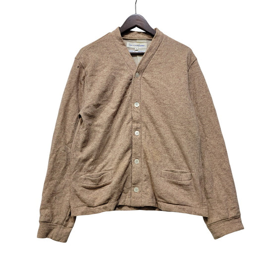 【現状渡し品】【メンズ】 COMME DES GARCONS SHIRT コムデギャルソンシャツ フランス製 1995AW-98SS MESH LINER WOOL CARDIGAN メッシュ ライナー ウール カーディガン トップス 長袖 146-261023-cs-07-izu サイズ：M カラー：ブラウン系 万代Net店