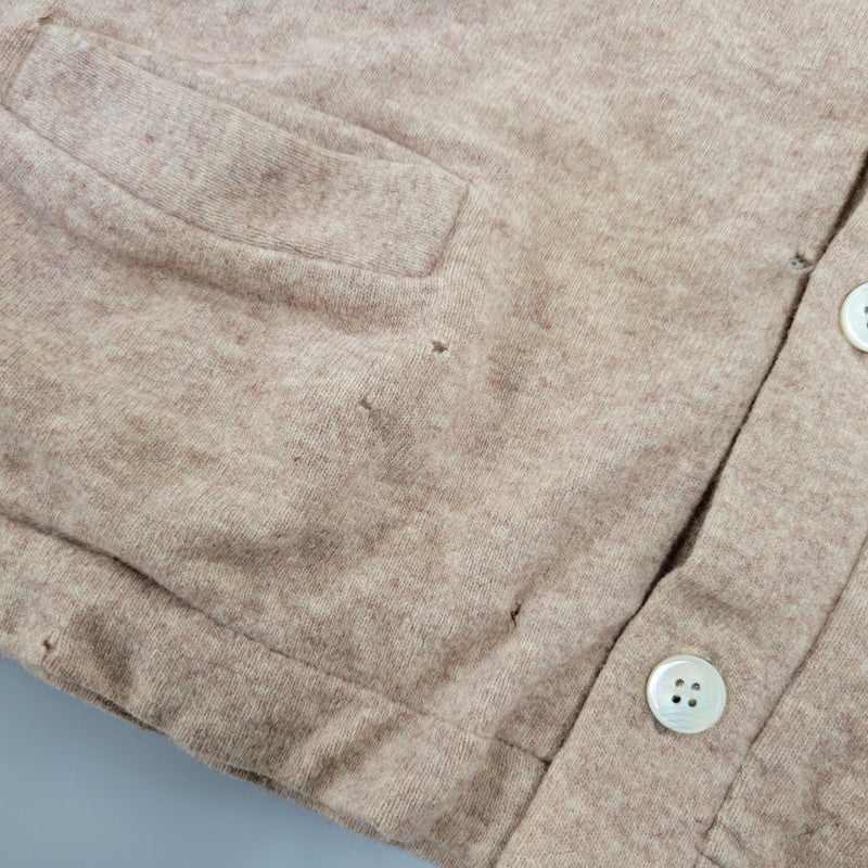 【現状渡し品】【メンズ】 COMME DES GARCONS SHIRT コムデギャルソンシャツ フランス製 1995AW-98SS MESH LINER WOOL CARDIGAN メッシュ ライナー ウール カーディガン トップス 長袖 146-261023-cs-07-izu サイズ：M カラー：ブラウン系 万代Net店