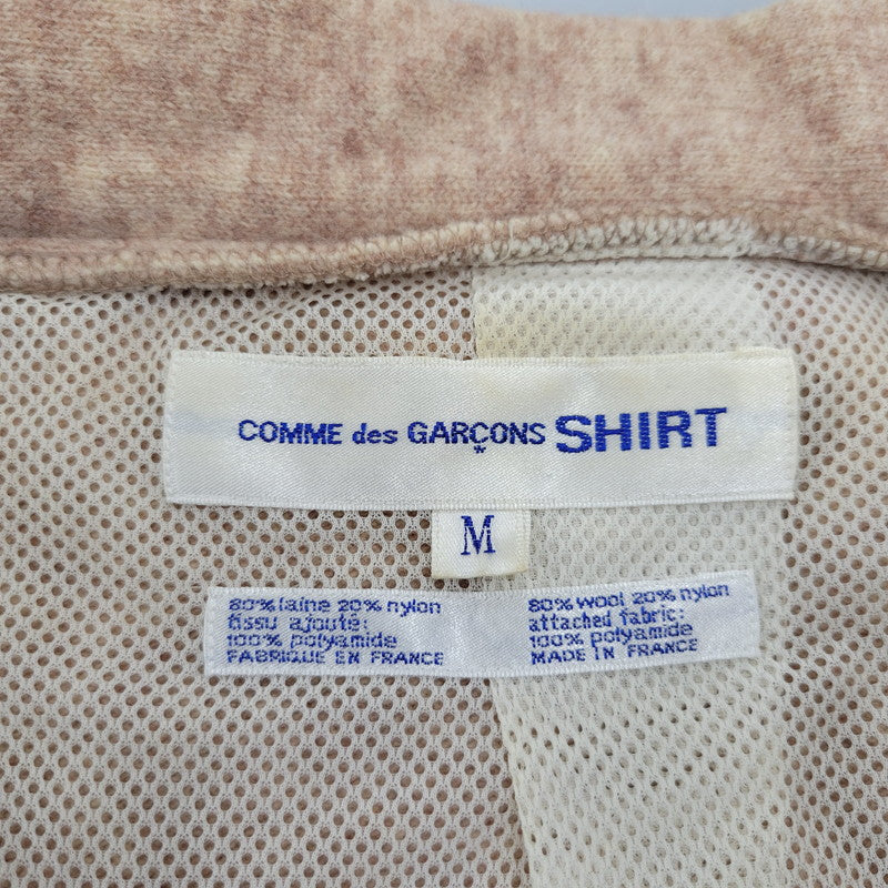 【現状渡し品】【メンズ】 COMME DES GARCONS SHIRT コムデギャルソンシャツ フランス製 1995AW-98SS MESH LINER WOOL CARDIGAN メッシュ ライナー ウール カーディガン トップス 長袖 146-261023-cs-07-izu サイズ：M カラー：ブラウン系 万代Net店