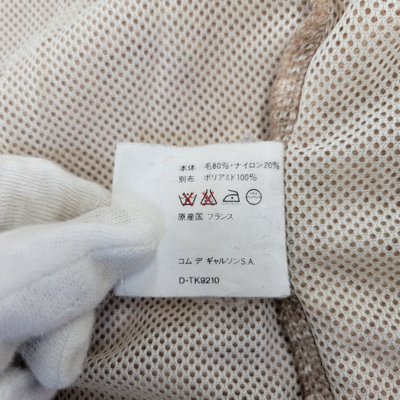 【現状渡し品】【メンズ】 COMME DES GARCONS SHIRT コムデギャルソンシャツ フランス製 1995AW-98SS MESH LINER WOOL CARDIGAN メッシュ ライナー ウール カーディガン トップス 長袖 146-261023-cs-07-izu サイズ：M カラー：ブラウン系 万代Net店