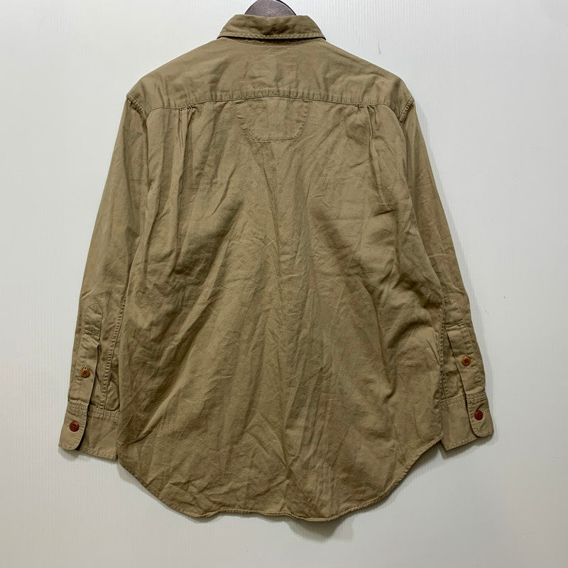 【中古品】【レディース】 POLO COUNTRY ポロ カントリー 2POCKET LS SHIRT 2ポケット ロングスリーブ シャツ トップス 長袖 168-261030-cs-10-izu サイズ：7 カラー：ベージュ 万代Net店