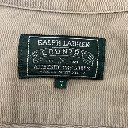 【中古品】【レディース】 POLO COUNTRY ポロ カントリー 2POCKET LS SHIRT 2ポケット ロングスリーブ シャツ トップス 長袖 168-261030-cs-10-izu サイズ：7 カラー：ベージュ 万代Net店