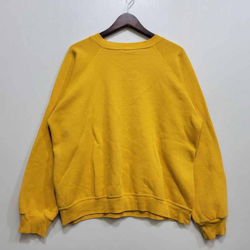 【中古品】【メンズ】 EDWIN エドウィン USA製 80～90’S RAGLANSLEEVE SWEATSHIRT ラグランスリーブ スウェットシャツ トップス 長袖 146-261029-ya-01-izu サイズ：L カラー：イエロー 万代Net店