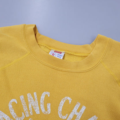 【中古品】【メンズ】 EDWIN エドウィン USA製 80～90’S RAGLANSLEEVE SWEATSHIRT ラグランスリーブ スウェットシャツ トップス 長袖 146-261029-ya-01-izu サイズ：L カラー：イエロー 万代Net店